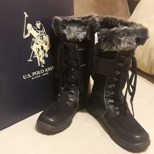 NWT U.S. POLO ASSN. black boots
